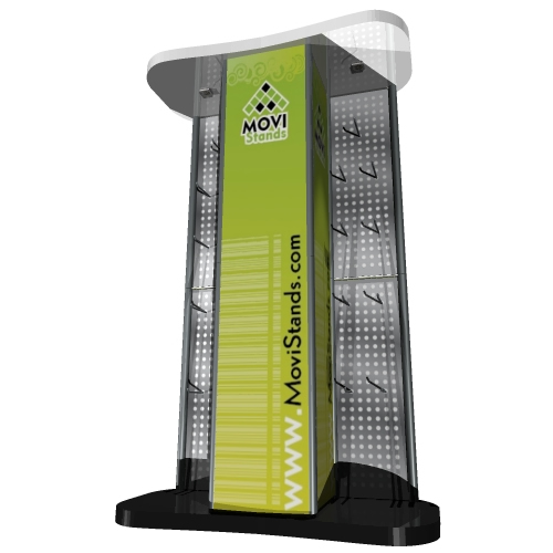 Stand ganchera o porta falutas exhibidor display Destacatto - MoviStands