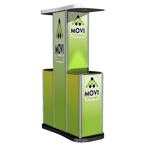 Stands portátiles, display publicitario, Mesa Counter Muggie Dual - Movistands - Stands fabricados en Bogotá, Colombia