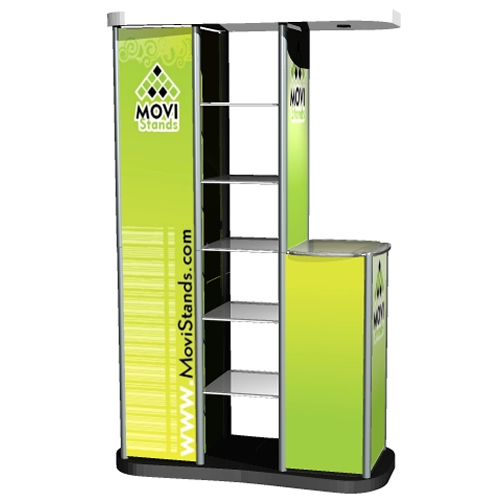 Stand exhibidor, Display publicitario, Mesa Cunter,  punto de venta, punto de atención, TrippoMC - MoviStands