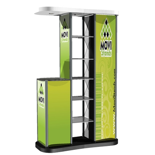 Stand exhibidor, Display publicitario, Mesa Cunter,  punto de venta, punto de atención, TrippoMC - MoviStands