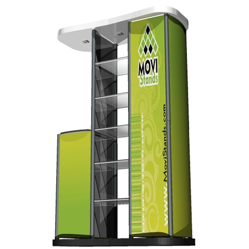 Stand exhibidor, Display publicitario, Mesa Cunter,  punto de venta, punto de atención, TrippoMC - MoviStands
