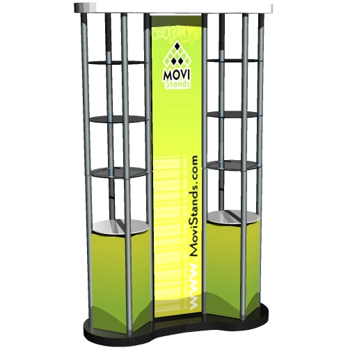 Repisa exhibidor portátil para ventas y exhibición de productos - MoviStands