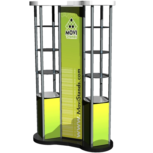 Repisa exhibidor portátil para ventas y exhibición de productos - MoviStands