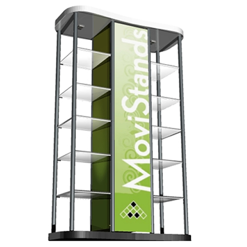 Vitrina exhibidor portátil Dobble Dual - MoviStands